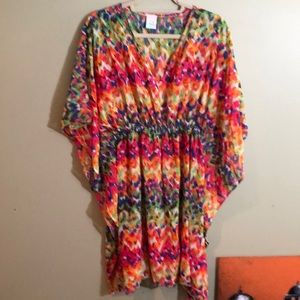 NWT Women’s Chiffon Beach CoverUp with Bag